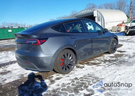 2023 Tesla Model Y Performance Dual Motor All-Wheel Drive from USA, damaged, VIN 7SAYGDEF2PF909312